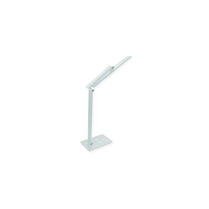 LED stalinis šviestuvas, 7W 380lm, su belaidžiu įkrovikliu, baltas, CCT šviesa