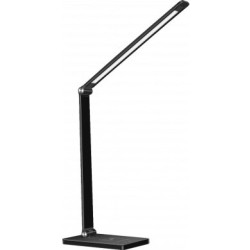 LED stalinis šviestuvas, 5W 250lm, su belaidžiu įkrovikliu, juodas, CCT šviesa