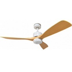 Lubinis LED šviestuvas su ventiliatoriumi 18W/3CCT baltas/mediena 1440lm + nuotolinis valdymas