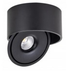 Lubinis LED šviestuvas, 20W, apvalus, pakreipiamas, juodas, CCT šviesa