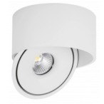 Lubinis LED šviestuvas, 20W, apvalus, pakreipiamas, baltas, CCT šviesa