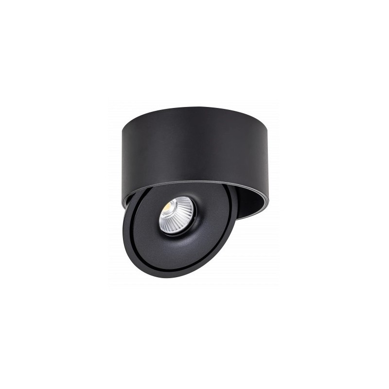 Lubinis LED šviestuvas, 30W, apvalus, pakreipiamas, juodas, CCT šviesa