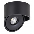Lubinis LED šviestuvas, 30W, apvalus, pakreipiamas, juodas, CCT šviesa