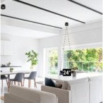 Lubinis LED šviestuvas, 10W, juodas, neutrali balta šviesa (4000K)
