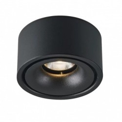 Lubinis LED šviestuvas, 10W, juodas, šilta balta šviesa (3000K)