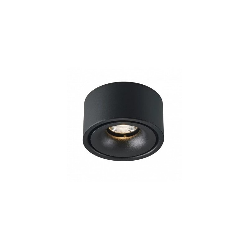 Lubinis LED šviestuvas, 10W, juodas, šilta balta šviesa (3000K)