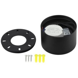 Lubinis LED šviestuvas, 10W, juodas, šilta balta šviesa (3000K)