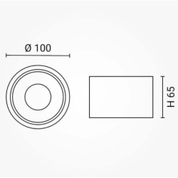 Lubinis LED šviestuvas, 10W, baltas, neutrali balta šviesa (4000K)