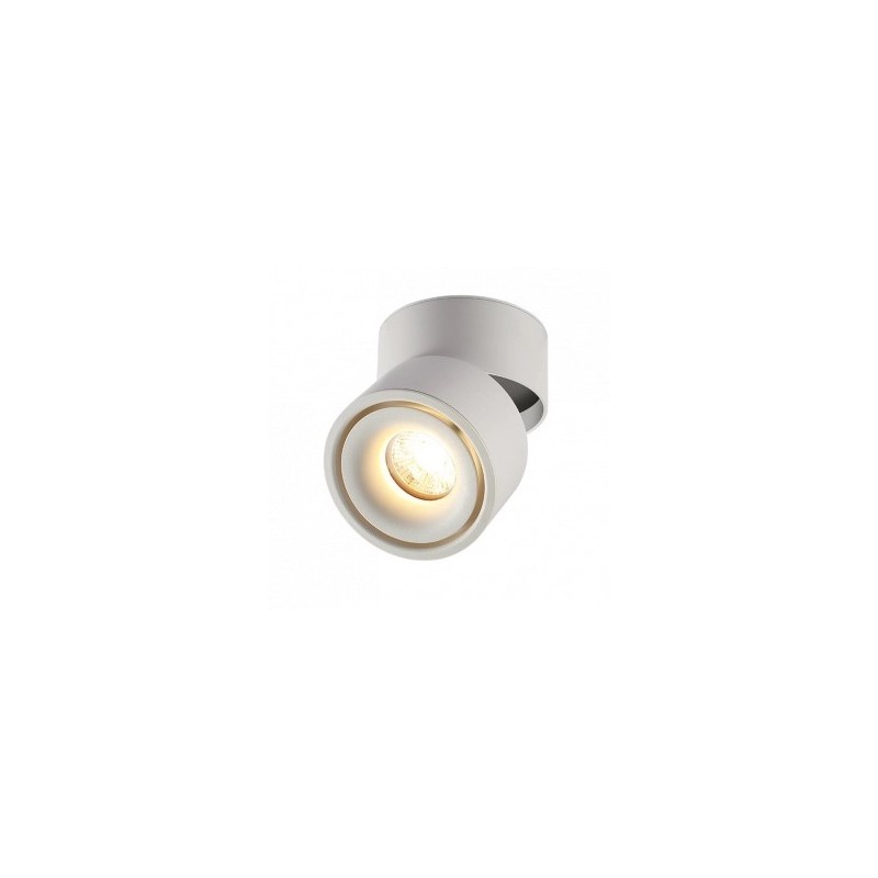 Lubinis LED šviestuvas, 12W, baltas, pakreipiamas, šilta balta šviesa (3000K)