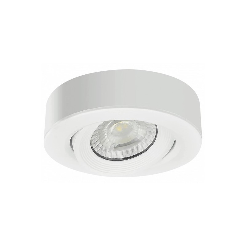 Lubinis LED šviestuvas, 5W, baltas, pakreipiamas, CCT šviesa