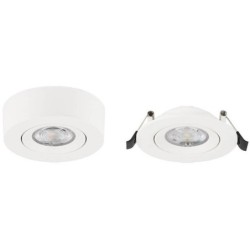 Lubinis LED šviestuvas, 5W, baltas, pakreipiamas, CCT šviesa