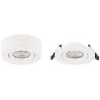 Lubinis LED šviestuvas, 5W, baltas, pakreipiamas, CCT šviesa