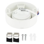 Lubinis LED šviestuvas, 5W, baltas, pakreipiamas, CCT šviesa