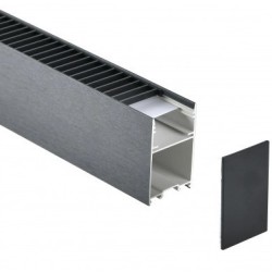 LED linijinis šviestuvas 120cm, 38W, juodas, CCT šviesa