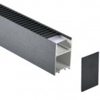 LED linijinis šviestuvas 120cm, 38W, juodas, CCT šviesa