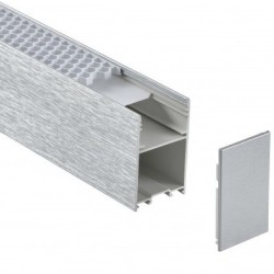 LED linijinis šviestuvas 120cm, 38W, sidabrinis, CCT šviesa