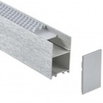 LED linijinis šviestuvas 120cm, 38W, sidabrinis, CCT šviesa