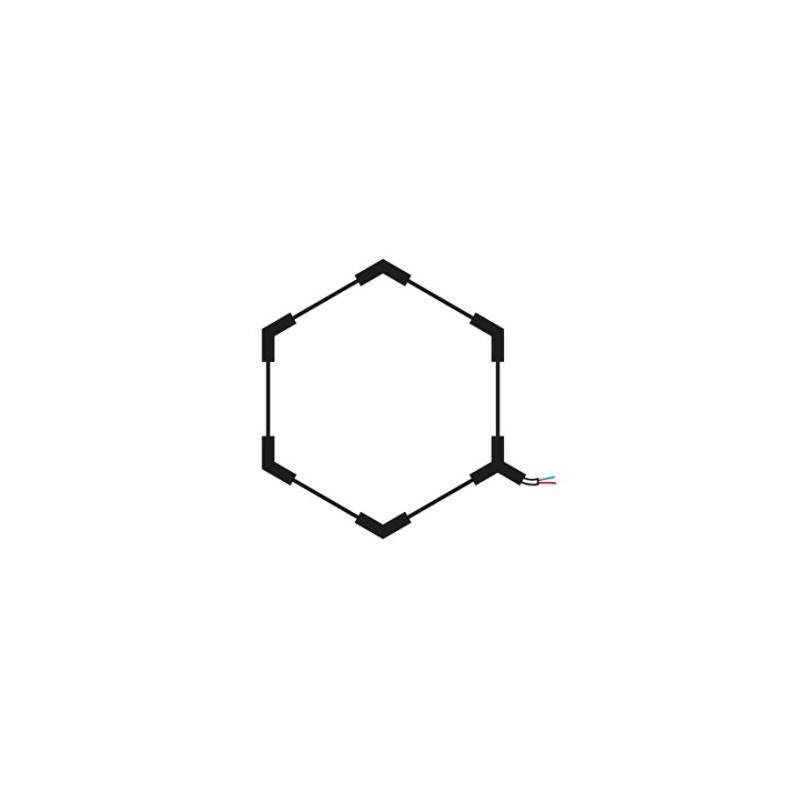 LED korys (hexagon), 1HEX, 42W, šalta balta šviesa (6000K)