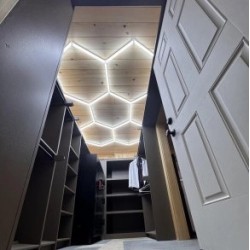 LED korys (hexagon), 5HEX, 192W, šalta balta šviesa (6000K)