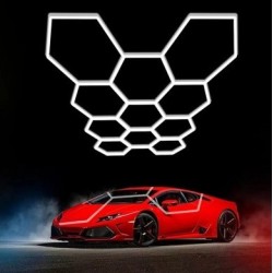 LED korys (hexagon), 11HEX, 385W, šalta balta šviesa (6000K)