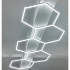 LED korys (hexagon), 5HEX, 203W, šalta balta šviesa (6000K)