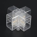 X formos sujungimas LED korio (hexagon) šviestuvams