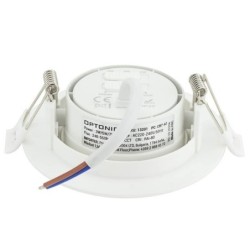 Įleidžiamas lubinis LED šviestuvas apvalus, baltas, 3/5/7W, CCT šviesa