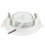 Įleidžiamas lubinis LED šviestuvas apvalus, baltas, 3/5/7W, CCT šviesa