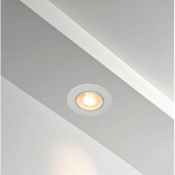 Įleidžiamas lubinis LED šviestuvas apvalus, baltas, 3/5/7W, CCT šviesa