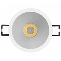 Įleidžiamas lubinis LED šviestuvas, apvalus, baltas, ugniai atsparus, 10W, CCT šviesa