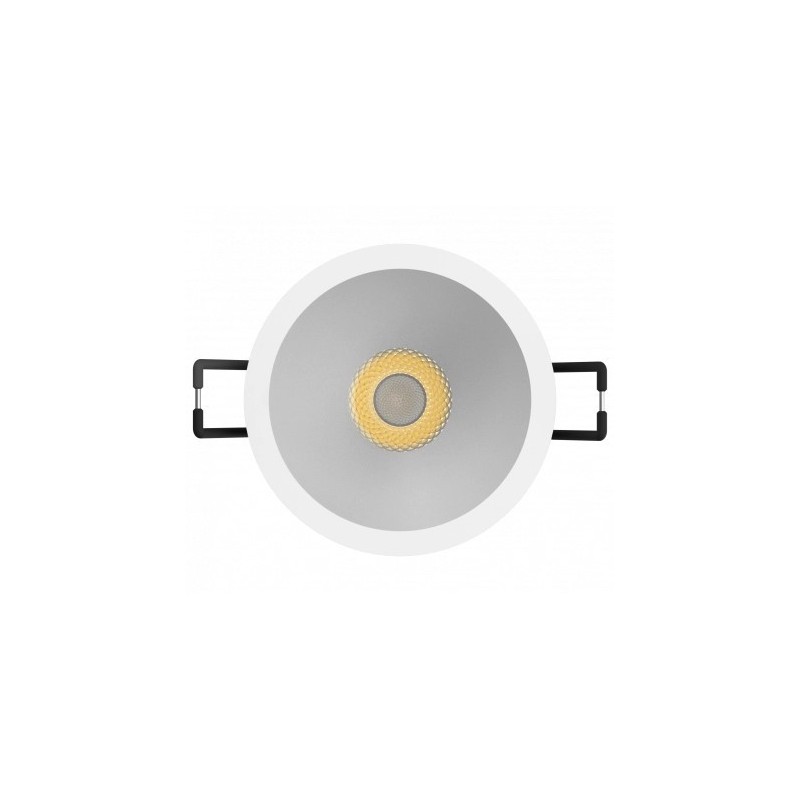 Įleidžiamas lubinis LED šviestuvas, apvalus, baltas, ugniai atsparus, 10W, CCT šviesa
