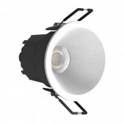 Įleidžiamas lubinis LED šviestuvas, apvalus, baltas, ugniai atsparus, 10W, CCT šviesa