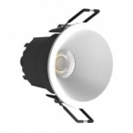 Įleidžiamas lubinis LED šviestuvas, apvalus, baltas, ugniai atsparus, 10W, CCT šviesa