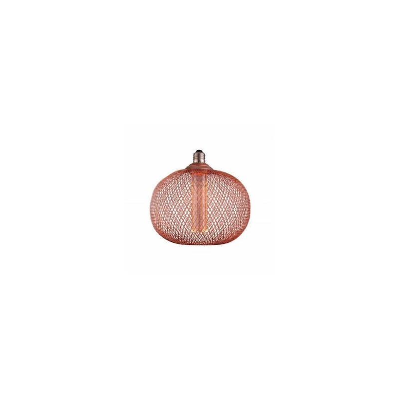LED lemputė E27 2.5W Ø20.8x19.5cm ažūrinis gaubtas, vario, šilta balta šviesa 1800K