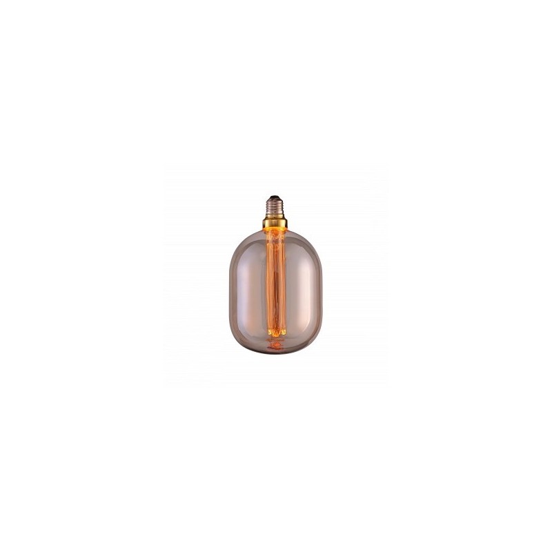 LED lemputė E27 3W Ø14x22.8cm gintarinė, šilta balta šviesa 1800K