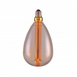LED lemputė E27 3W Ø13.2x25.2cm gintarinė, šilta balta šviesa 1800K