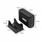 Įkrovimo daliklis, EU kištukas, USB 2xTYPE-A, 4xTYPE-C, 200W