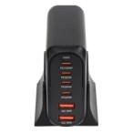 Įkrovimo daliklis, EU kištukas, USB 2xTYPE-A, 4xTYPE-C, 200W