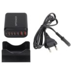 Įkrovimo daliklis, EU kištukas, USB 2xTYPE-A, 4xTYPE-C, 200W
