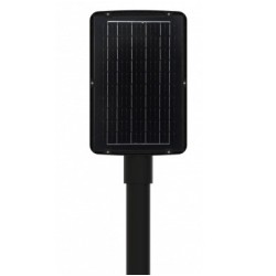 LED šviestuvas gatvėms maitinamas saulės energija, nuotolinis valdymas, 8W, šalta balta šviesa