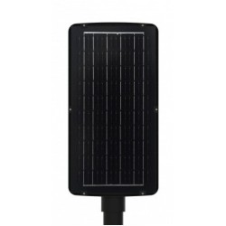 LED šviestuvas gatvėms maitinamas saulės energija, nuotolinis valdymas, 12W, šalta balta šviesa