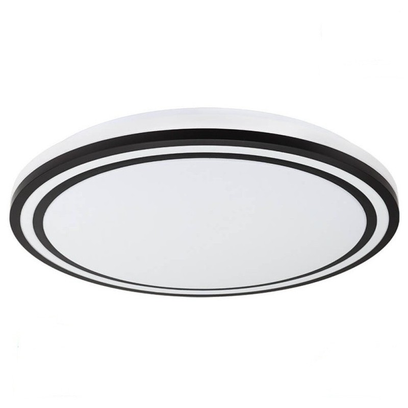 Lubinis LED šviestuvas Ø48.5cm 36W, baltas/juodas, CCT šviesa