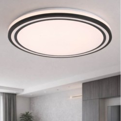 Lubinis LED šviestuvas Ø48.5cm 36W, baltas/juodas, CCT šviesa