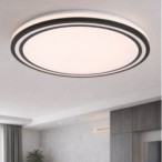 Lubinis LED šviestuvas Ø48.5cm 36W, baltas/juodas, CCT šviesa