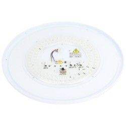 Lubinis LED šviestuvas Ø48.5cm 36W, baltas/sidabrinis, CCT šviesa