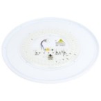 Lubinis LED šviestuvas Ø48.5cm 36W, baltas/sidabrinis, CCT šviesa