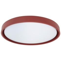 Lubinis LED šviestuvas Ø51.5cm 36W, baltas/raudonas aksomas, CCT šviesa