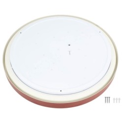 Lubinis LED šviestuvas Ø51.5cm 36W, baltas/raudonas aksomas, CCT šviesa