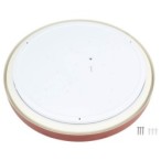 Lubinis LED šviestuvas Ø51.5cm 36W, baltas/raudonas aksomas, CCT šviesa