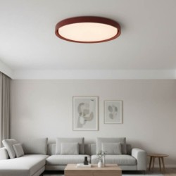 Lubinis LED šviestuvas Ø51.5cm 36W, baltas/raudonas aksomas, CCT šviesa